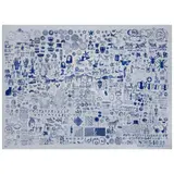 Pedro Friedeberg, Sellografía azul, 2023, Serigrafía 7 / 25
