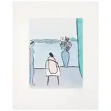 Joy Laville, Mujer sentada, Grabado al aguafuerte y aguatinta 60 / 200