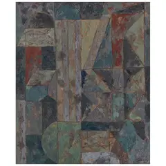 La construcción inclinada by Miguel Ángel Alamilla, Óleo sobre tela, sold Jun 2026