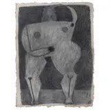 Ignacio Ortiz, Sin título, de la serie Evas y Adanes, Lápiz de grafito sobre papel