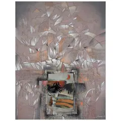 Untitled by Armando Jiménez, Acrílico, polvo de mármol y cobre esmaltado sobre aglomerado, offered Jun 2026