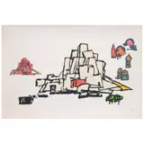 Mathias Goeritz, The Saltiel Center Jerusalem (Labyrinth), 1978 y Jerusalem I, Serigrafía PT - III, doble vista