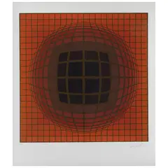 Victor Vasarely, Untitled, Serigrafía A. P