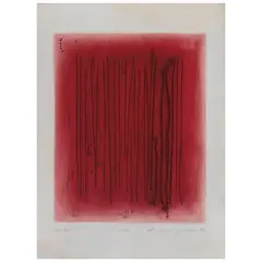 Adja Yunkers, Red echo, Litografía y gofrado 27 / 40