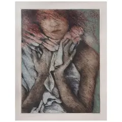 Carla Rippey, Último autorretrato, Grabado al aguafuerte y aguatinta 9 / 25