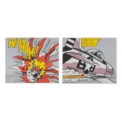 Roy Lichtenstein, Whaam!, 1963, Litografías offset sin número de tiraje, díptico