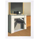 René Magritte, La durée poignardée, Litografía 86 / 275, edición póstuma