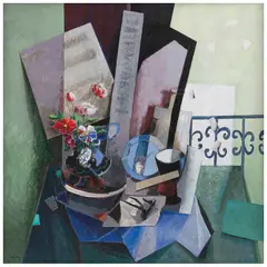 Bodegón con barandal by Vicente Gandía, Óleo sobre tela, offered May 2026