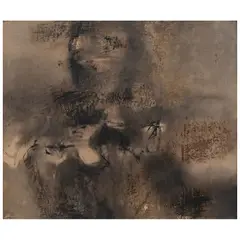 Lilia Carrillo, Hombre libélula, Óleo y esgrafiado sobre papel sobre masonite