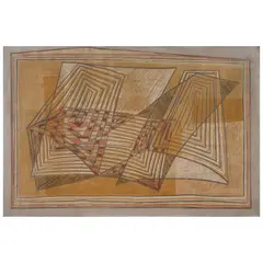 Myra Landau, Ritmo reencontrado, Pastel sobre lino