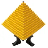 Pedro Friedeberg, Cristalización euforicomelancólica, ca. 2020, Escultura en madera policromada