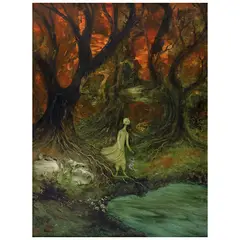 Sofía Bassi, Muñeca reina, Óleo sobre masonite