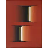 Kurt Larisch, Enigma in red, Acrílico sobre tela