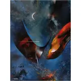 Leonardo Nierman, Vuelo nocturno, Acrílico sobre MDF