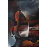 Leonardo Nierman, Concierto, Acrílico sobre masonite
