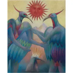 Diego Guzmán, Cortejo # 2, Óleo sobre tela