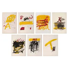 Antoni Tàpies, Als mestres de Catalunya, Litografías P. A