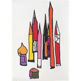Mathias Goeritz, Lápices, 1989, Serigrafía H / C