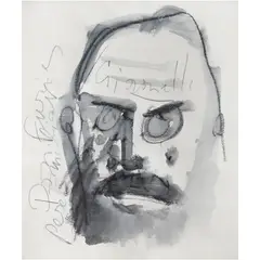Alberto Gironella, Untitled, Tinta y carboncillo sobre papel