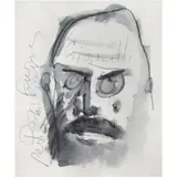Alberto Gironella, Untitled, Tinta y carboncillo sobre papel