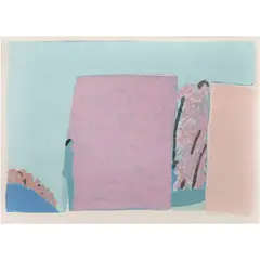 Joy Laville, Woman Walking by a Pink Wall, Serigrafía 16 / 100