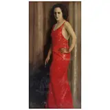 Gustavo Montoya, Retrato de María Tereza Montoya, 1936, Óleo sobre tela