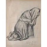 Juan O'Gormann, Boceto para el fresco "Retablo de la Independencia", Lápiz de grafito sobre papel