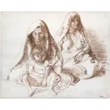 Mujeres con niño by Francisco Zúñiga, 1976, Pastel y conté sobre papel, sold Mar 2026