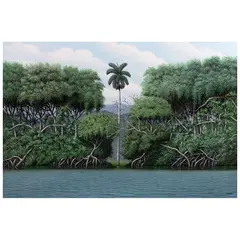Manglar dividido by René Martín, Acrílico sobre tela, sold Mar 2026