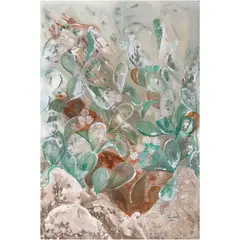 Rita Sánchez Domínguez, Sobre piedra firme, de la colección Nopales y magueyes, 2026, Mixta sobre tela