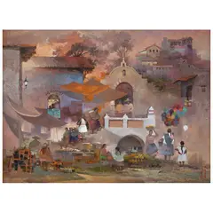 Alberto Vázquez Navarrete, Los pichones, 1985, Óleo sobre tela