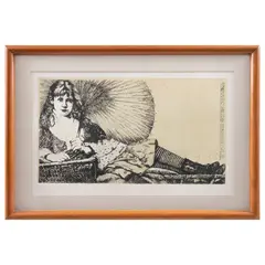 Autor No Identificado, La niña Xie Kitchin, c. 1875, Xilografía 18 / 50