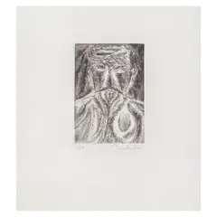 Francisco Toledo, Autorretrato, Grabado al aguafuerte 7 / 10