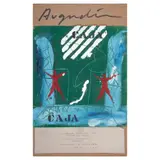 Luis Argudín, Con las dos manos, Óleo sobre papel