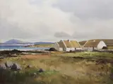 Cottages At Connemara by Maurice Canning Wilks, Oil on canvas, sold Mar 2021