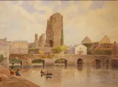 J. W. Carey, Desmond Castle, Limerick, Watercolour
