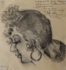 Malaga by George Campbell, Pencil, sold Mar 2021