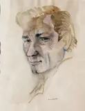 George Campbell, Man, Watercolour (unframed)
