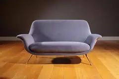 Aldo Morbelli, An Italian Upholstered Three Seat Settee,
