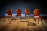 Carlo Ratti, A Set Of Four Shaped Plywood Chairs