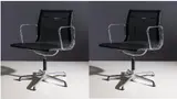 Charles and Ray Eames, A Pair Of E108 Executive Chairs,