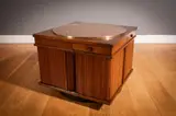 Gianfranco Frattini, A WALNUT REVOLVING BAR, ITALIAN 1960s,