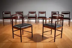 A Set Of Eight Teak Dining Chairs, by Tom Robertson For McIntosh, sold May 2021
