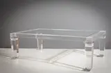 Rome Fabian Art, A Lucite Coffee Table, Italian,