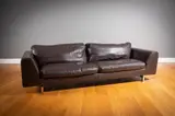 Roche Bobois, A Fine Brown Leather Sofa,