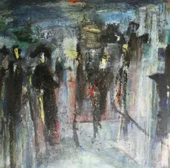 Gerard MacGourty, Figures, Untitled, Oil on board