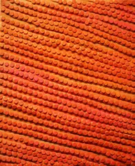 Alexandra Wejchert, Orange Flow, Patterned dowel