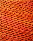 Alexandra Wejchert, Orange Flow, Patterned dowel
