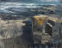 Donald Teskey, Coastline Narrative Iii, Oil on canvas