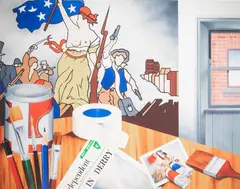 My Studio by Robert Ballagh, 1969, Limited edition gilcee print, sold May 2021